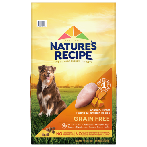 Natures Recipe Chicken Sweet Potato Pumpkin Grain Free Dry Dog Food