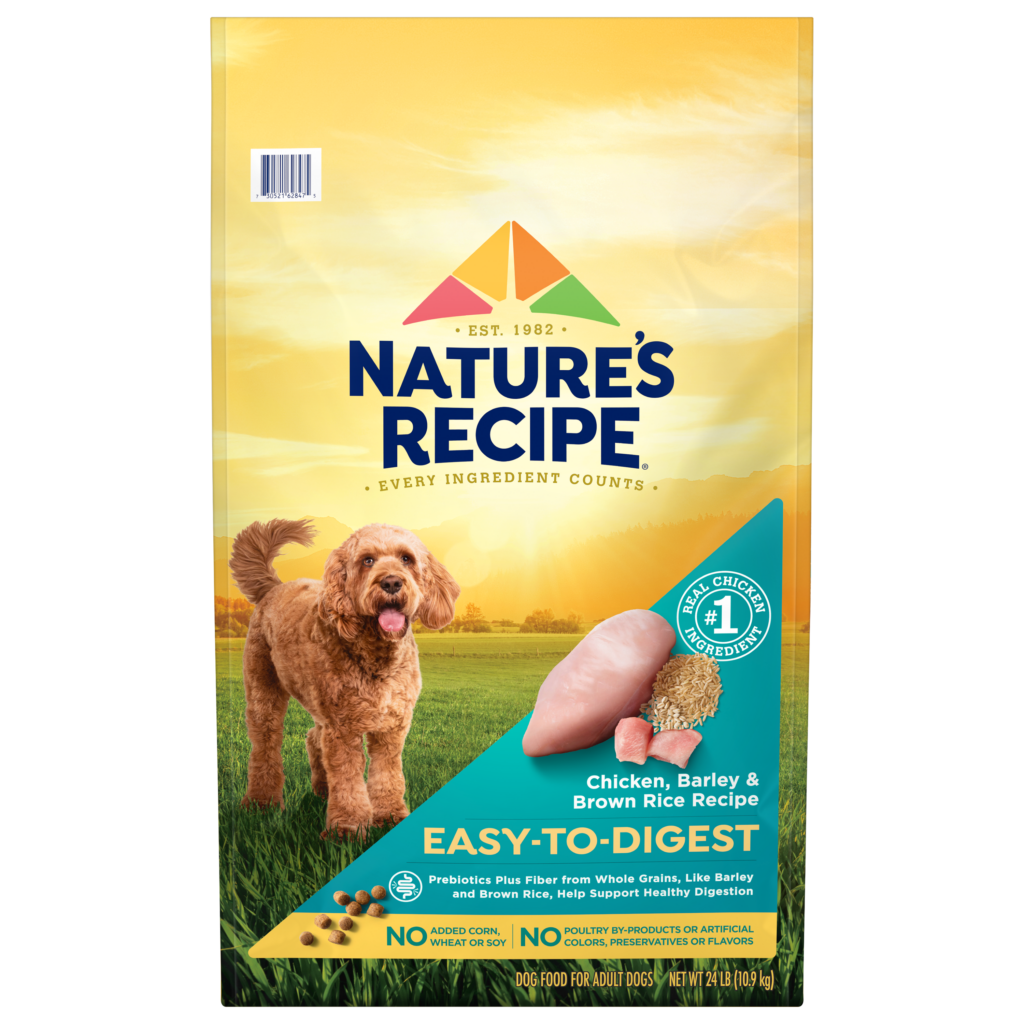 Natures Recipe Chicken Barley Brown Rice Easy To Digest Whole Grain Dry Dog Food