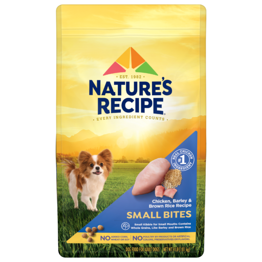 Natures Recipe Chicken Barley Brown Rice Small Bites Whole Grain Dry Dog Food