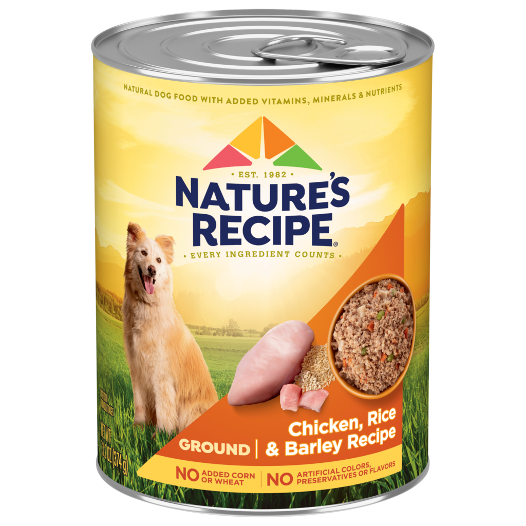 Natures Recipe Chicken Barley Rice Ground Whole Grain Wet Dog Food