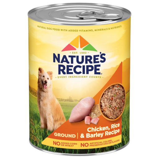 Natures Recipe Chicken Barley Rice Ground Whole Grain Wet Dog Food