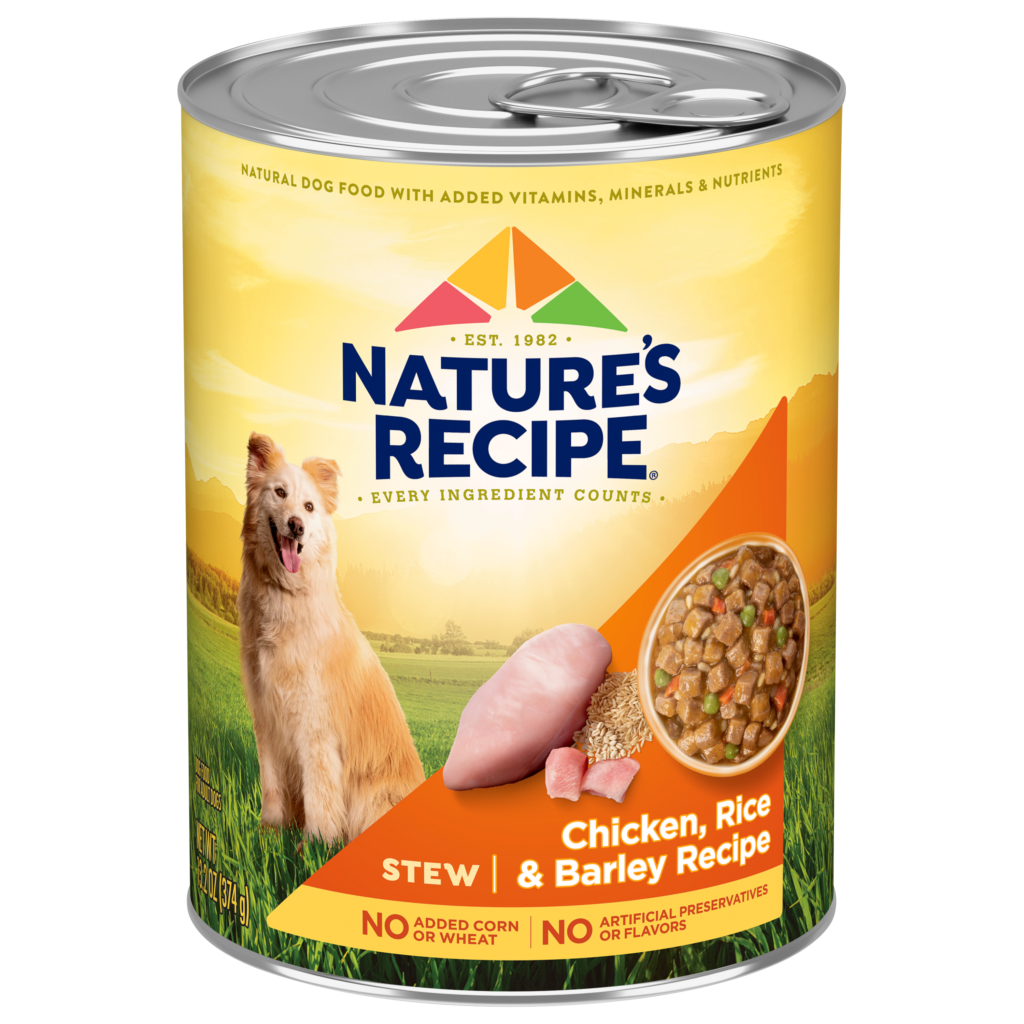 Natures Recipe Chicken Rice Barley Stew Whole Grain Wet Dog Food