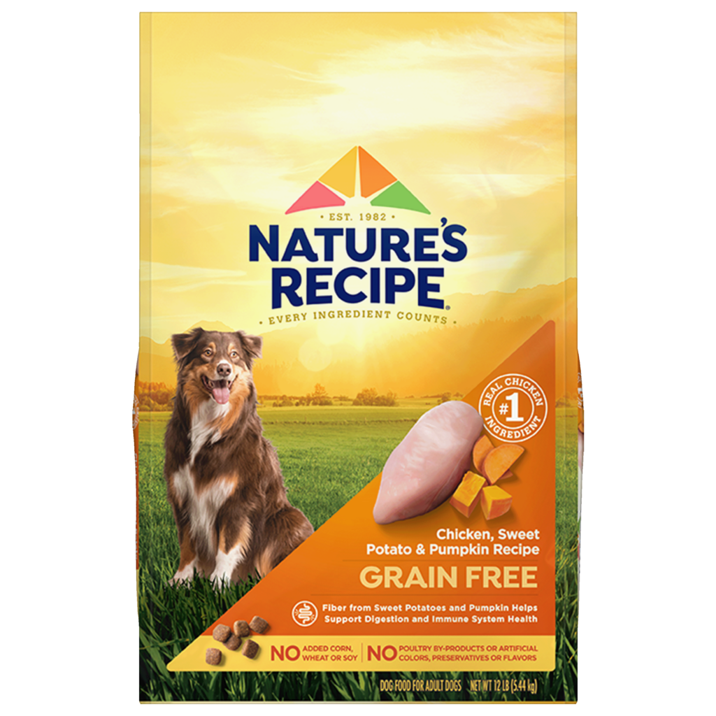 Nature's Recipe Grain Free Chicken, Sweet Potato & Pumpkin Recipe Dry Dog Food
