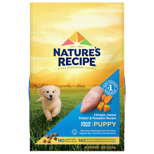 Nature's Recipe Grain Free Puppy Chicken, Sweet Potato & Pumpkin Recipe Dry Dog Food