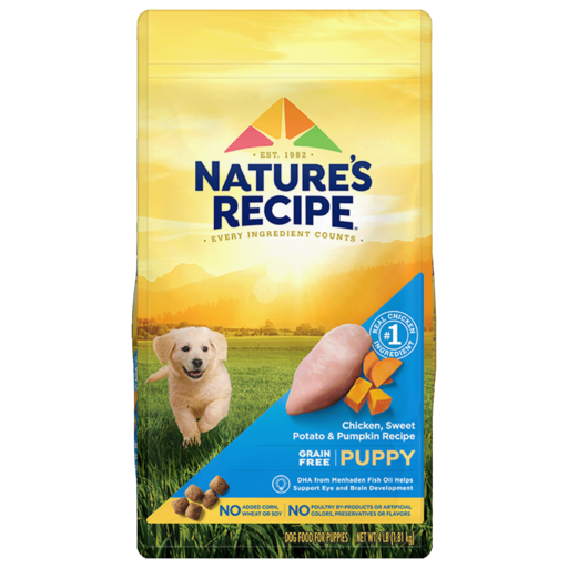 Nature's Recipe Grain Free Puppy Chicken, Sweet Potato & Pumpkin Recipe Dry Dog Food