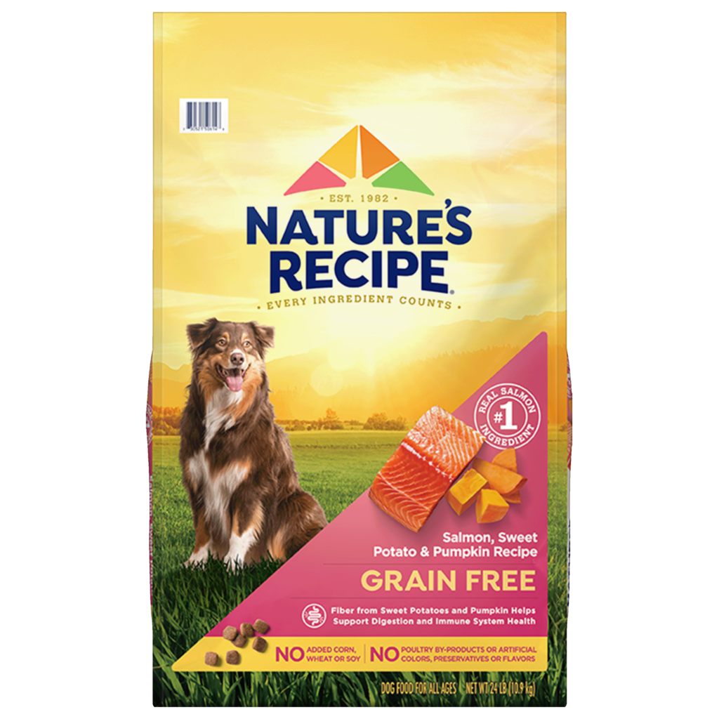 Nature's Recipe Grain Free Salmon, Sweet Potato & Pumpkin Recipe Dry Dog Food