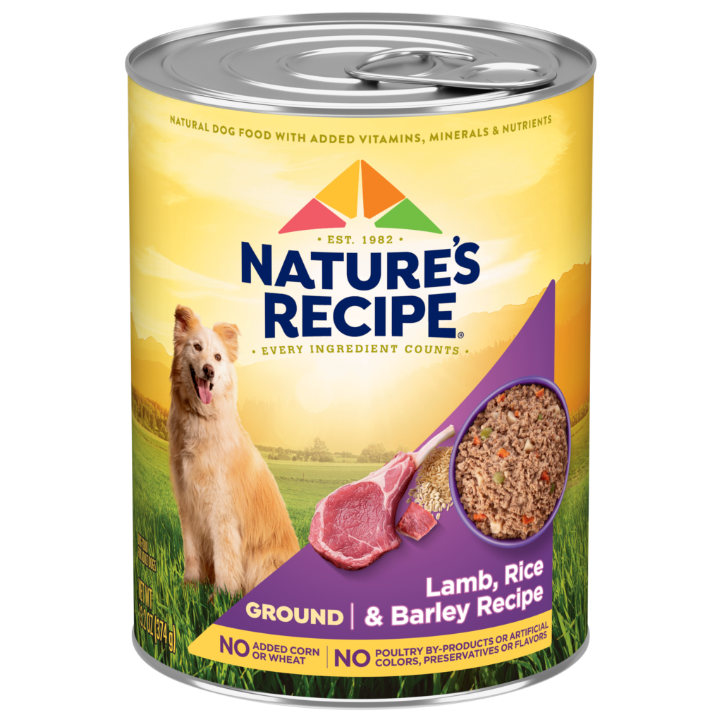 Nature's Recipe Ground Lamb, Rice & Barley Wet Dog Food