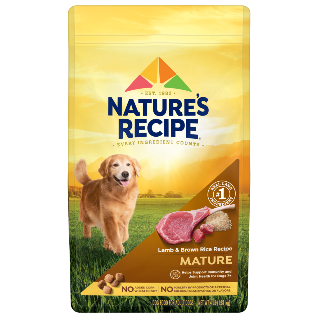 Natures Recipe Lamb Brown Rice Mature Whole Grain Dry Dog Food