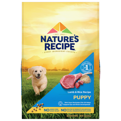 Nature's Recipe Puppy Lamb & Rice Recipe Dry Dog Food (12 LB)